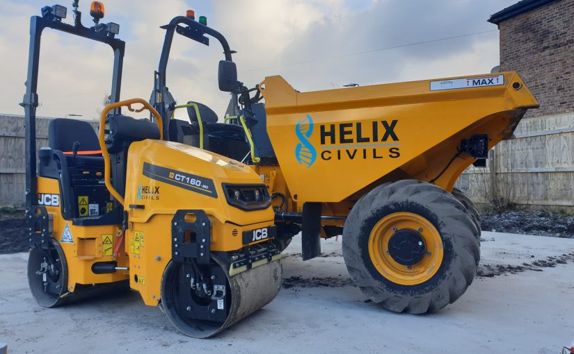 HELIX CIVILS TAKE DELIVERY OF 2 NEW JCB MACHINES