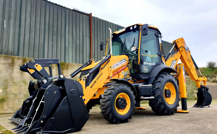 Special Edition JCB Backhoe Marks first machine to be delivered in North Wales